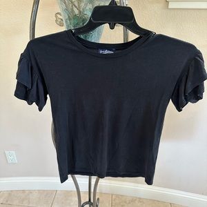 Freshman 1996 girls ruffled short sleeve tee